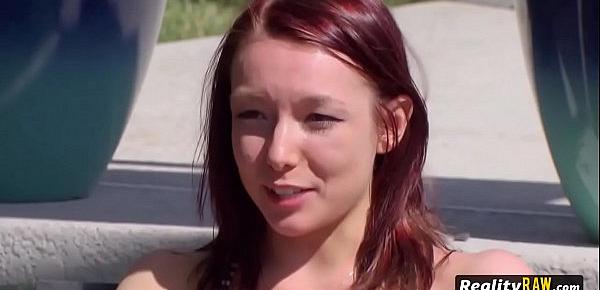  Petite redhead babe is waiting for wild swingers to fuck her tonight!